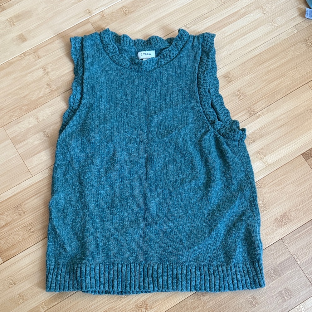 J.Crew Blue Sleeveless Knit Top